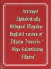 Arranged Alphabetically Bilingual (Tagalog-English) version of Filipino Proverbs “Mga Salawikaing Filipino”
