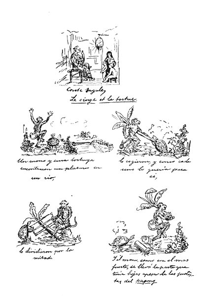 Facsimile #1 - The Story of the Monkey and the Tortoise by Jose Rizal