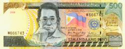Philippine 500 peso bill front