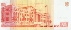 Philippine 50 peso bill back