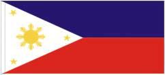 Philippine flag (in time of peace)