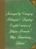 Arranged by Category Bilingual (Tagalog-English) version of Filipino Proverbs “Mga Salawikaing Filipino”